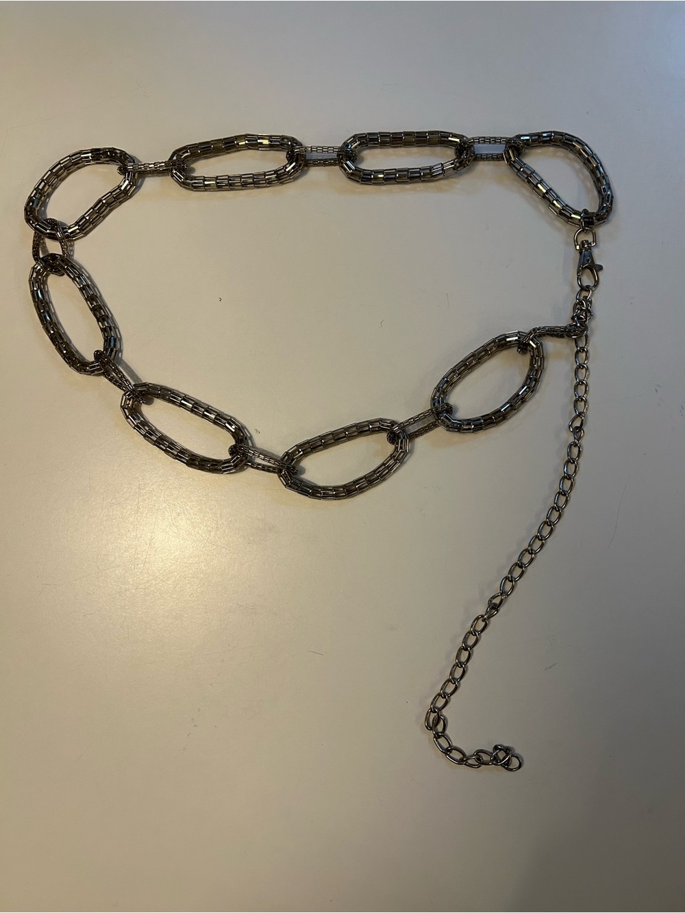 Vintage Boho Silver-tone Mesh Chain Link Belt - Women Accessories - Picture 5 of 5